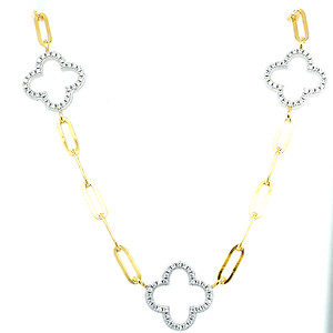 Sterling Silver Yellow Tone Necklace