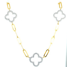 Sterling Silver Yellow Tone Necklace