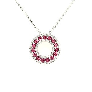 Ruby and Diamond Pendant