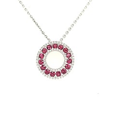 Ruby and Diamond Pendant