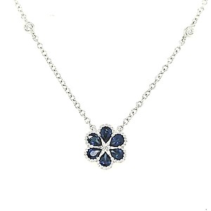 Sapphire and Diamond Necklace