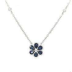 Sapphire and Diamond Necklace