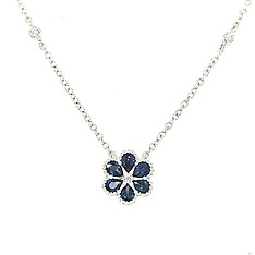 Sapphire and Diamond Necklace