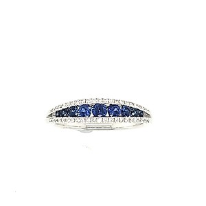 Sapphire and Diamond Band