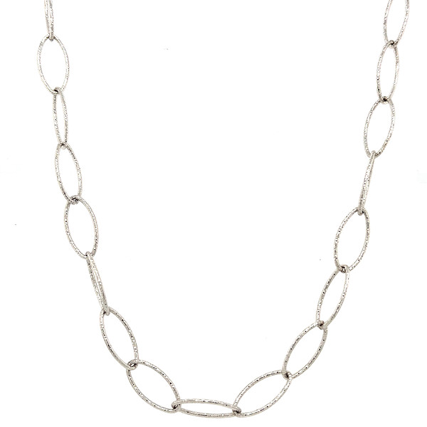 Sterling Silver Oval Link Necklace