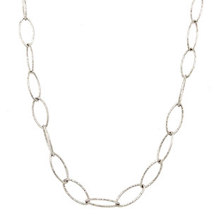 Sterling Silver Oval Link Necklace