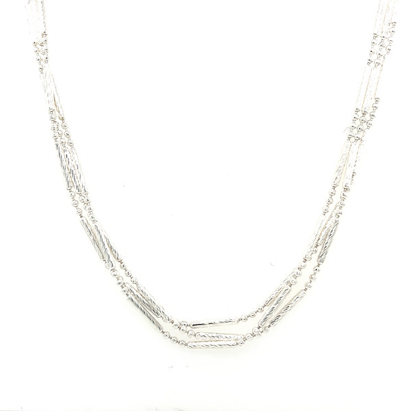 Sterling Silver Mutli Strand Neckalce