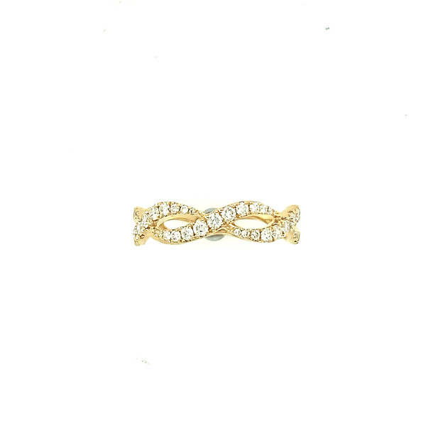 Yellow Gold Open Twist Ring