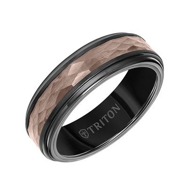 Black and Brown Tungsten Band
