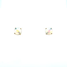 Round Opal Studs