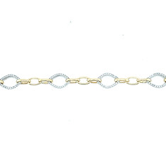 Two-Tone Open Link Bracelet