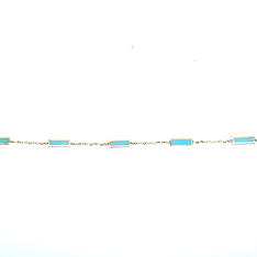 Turquoise Bar Station Bracelet