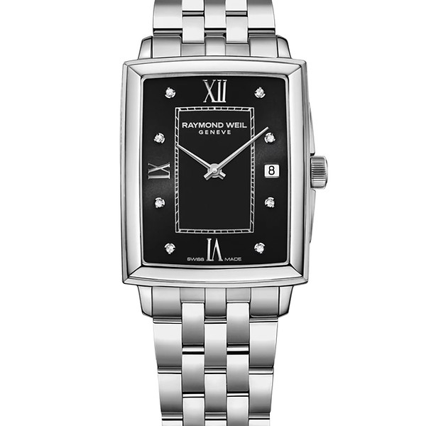 Raymond Weil Toccata Ladies Black Dial Diamond Bracelet Watch