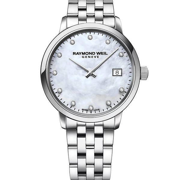 Raymond Weil Toccata Ladies White Mother-of-Pearl Diamond Quartz Watch