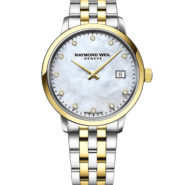 Raymond Weil Toccata Ladies Two-tone Gold Diamond Quartz Watch