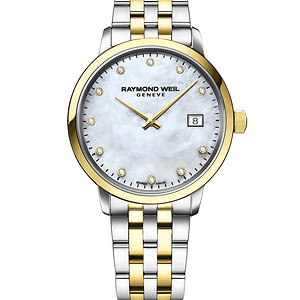 Raymond Weil Toccata Ladies Two-tone Gold Diamond Quartz Watch