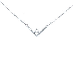 Diamond Open Triangle Pendant