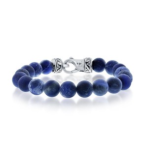 Sodalite Stainless Steel Bracelet