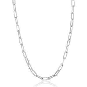 Sterling Silver Paperclip Necklace