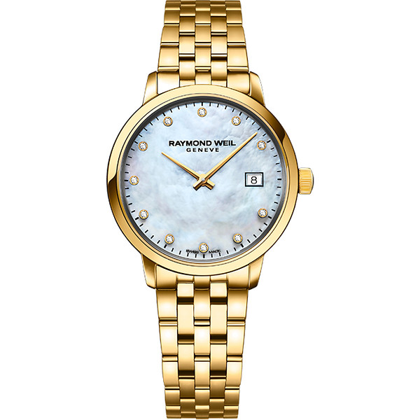 Raymond Weil Ladies Classic Gold 11 Diamond Quartz Watch
