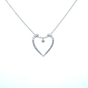 Diamond Open Heart Necklace