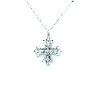 Rose Cut Diamond Cross