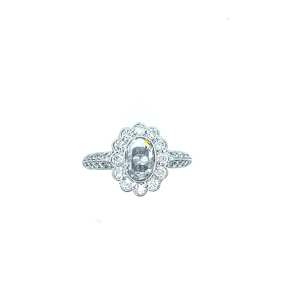 Vinatge Halo Rose Cut Diamond Ring