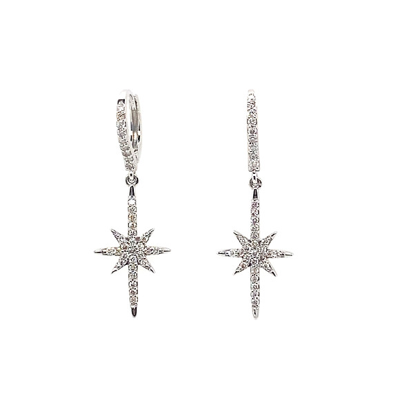 Diamond Northern Star Earrings