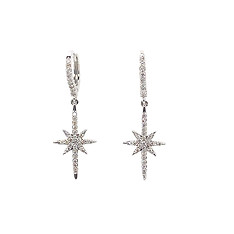 Diamond Northern Star Earrings