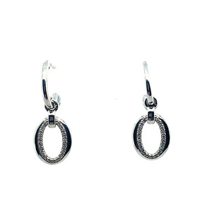 Sterling Silver Open Circle Earrings