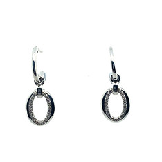 Sterling Silver Open Circle Earrings