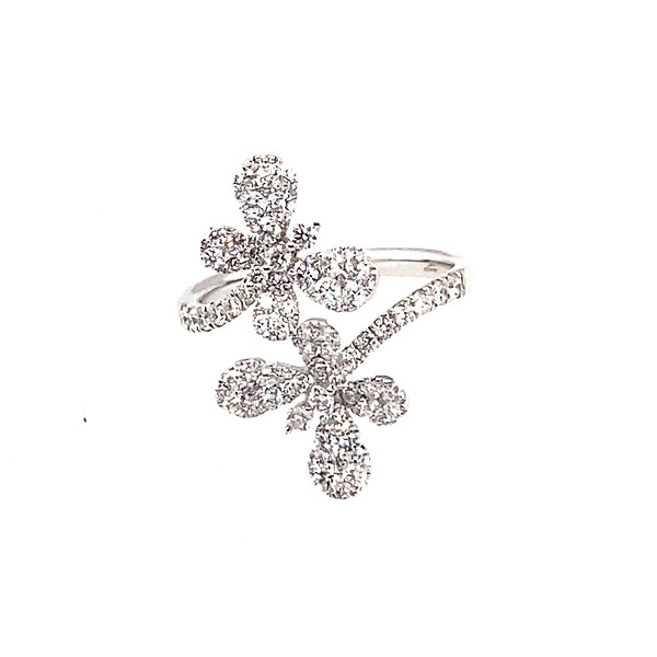 Diamond Butterfly Wrap Ring