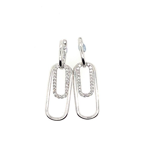 Double Oval Hoop Earrings