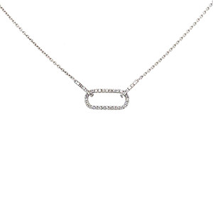 3 Oval Link Diamond Necklace