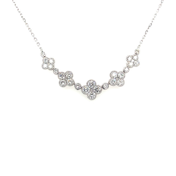 Graduating Clover Diamond Necklace