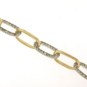 Open Link Diamond Bracelet