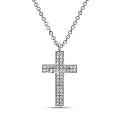 Pave' Cross Necklace