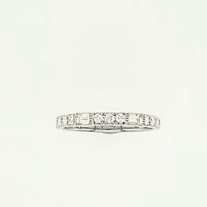 Baguette and Round Diamond Band