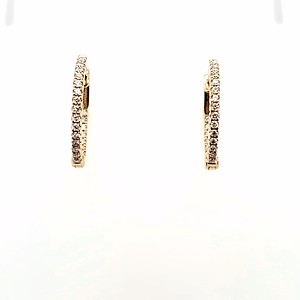 Diamond Hoop Earrings