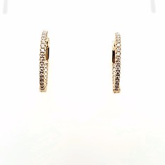 Diamond Hoop Earrings