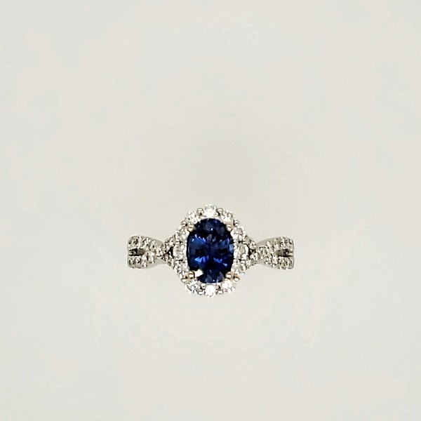 Sapphire and Diamond Ring