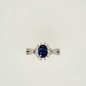 Sapphire and Diamond Ring