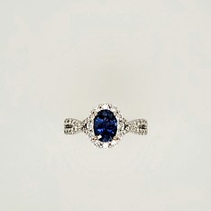 Sapphire and Diamond Ring